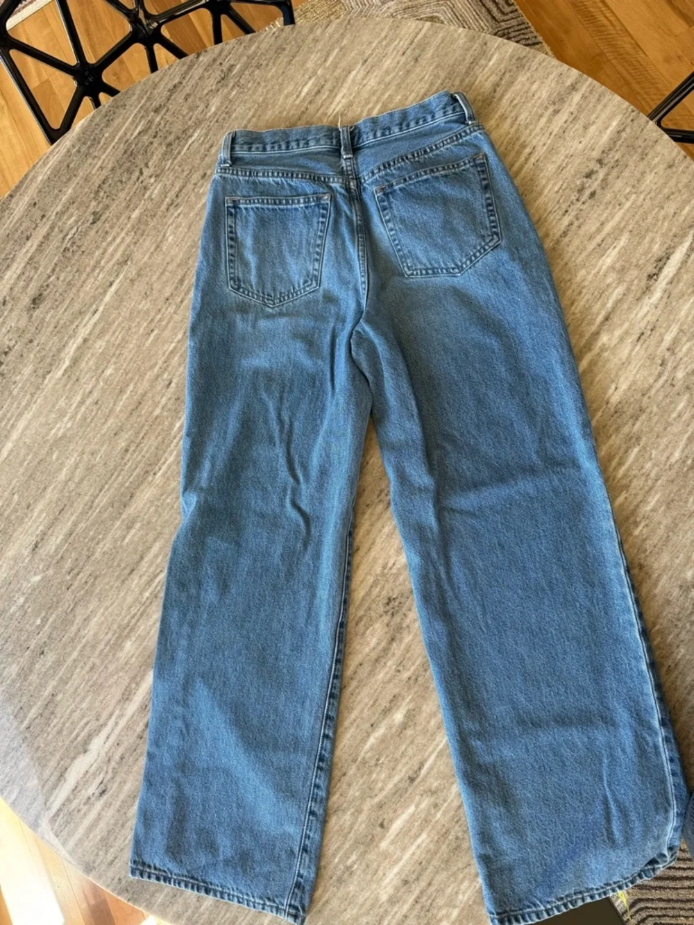 Uniqlo wide leg Blue Denim Jeans (Japan sizing) - Picture 5 of 10
